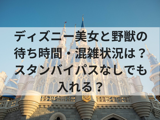 ディズニー　美女と野獣　待ち時間