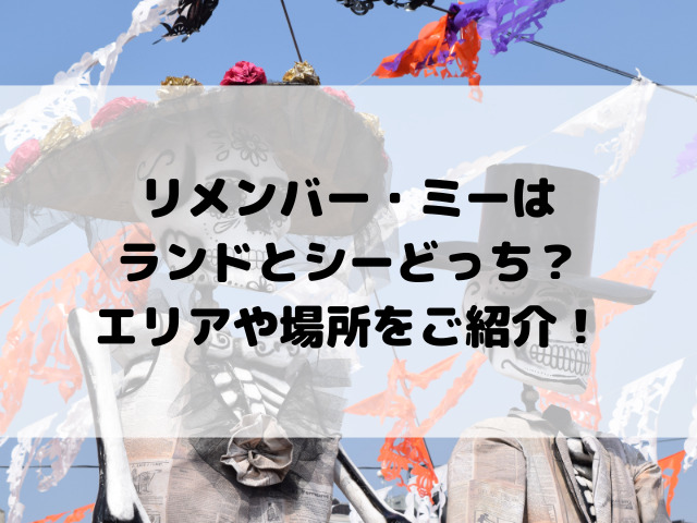 リメンバー・ミーはランドとシーどっち？エリアや場所をご紹介！
