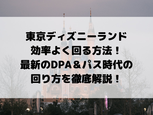 東京ディズニーランド効率よく回る方法!最新のDPA&パス時代の回り方を徹底解説!