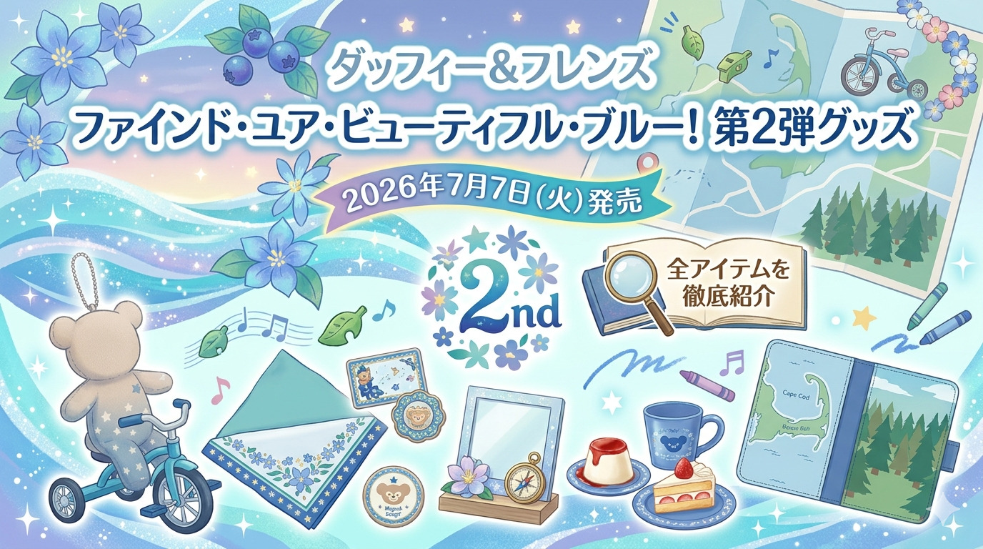 ダッフィー&フレンズ ファインド・ユア・ビューティフル・ブルー！第2弾グッズ｜2026年7月7日発売の全アイテムを徹底紹介
